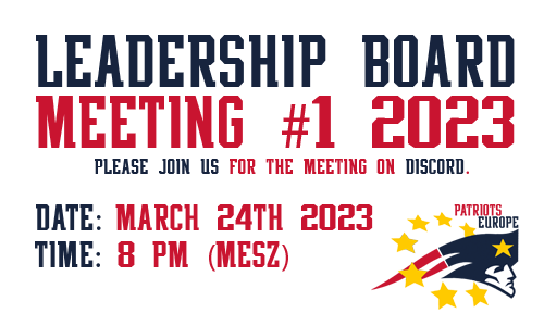 Date announcement for the 2023 Leadership Board Meetings